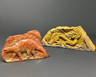 Chinese Carved Stone Figurines