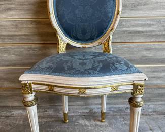 Vintage Louis XVI French Style Accent Chair 