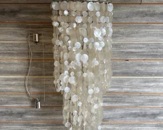 Vintage Capiz Chandelier 