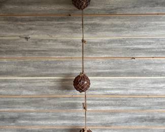 Vintage Japanese Fishing Float Hanging Art