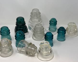 Vintage Glass Insulators 