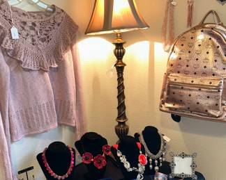 MCM backpack, jewelry from Betsy Johnson, Kate Spade, Swarovski, Free People & more