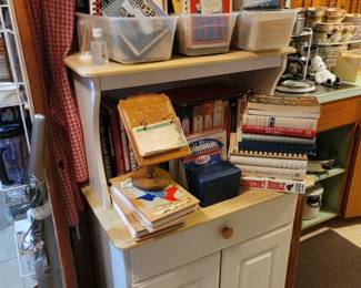 Microwave Stand, Cookbooks