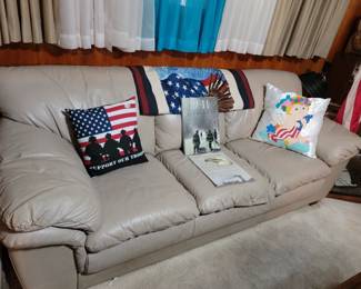 3 Seat Leather Couch