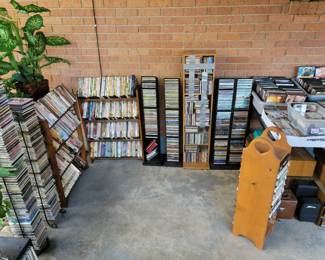 VHS, DVD's, CD's, Cassette Tapes
