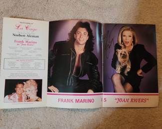 Signed Frank Marino as Joan Rivers at "An Evening at "La Cage