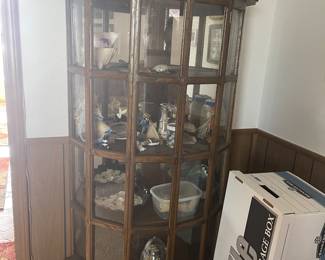 China cabinet 60” high x 15” deep x 26” wide