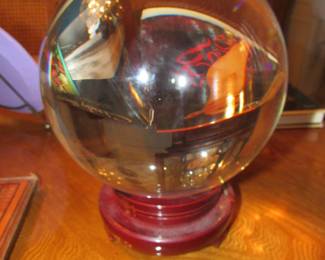 Amazing 8" Crystal Ball with Stand