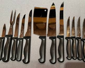 Diamond Cut Knife Set