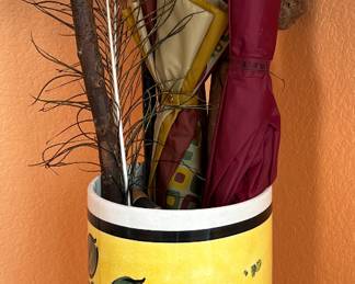 Umbrella Stand, Canes, Umbrella w Duck Head