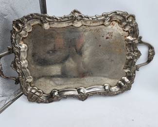 LARGE SILVER PLATE TRAY