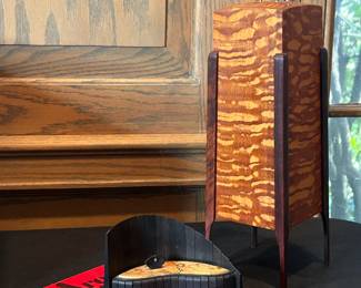 Hamilton Roberts Lacewood and Rosewood Box on Stilts 