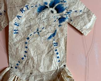 Poem Dress of Circulation by Lesley Dill, (American, b. 1950) Mixed-Media