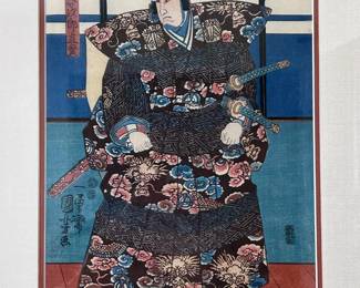 Samurai by Utagawa Kuniyoshi, Woodblock Print