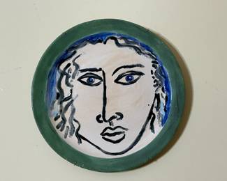 Head of Woman by Oscar Capeche, Plate