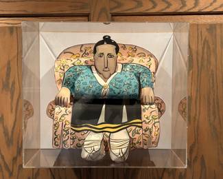 Gertrude Stein by Red Grooms (born 1937) Relief Print