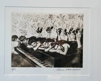 Dancers On Piano by Ann Chernow (American, b 1936) Print