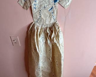 Poem Dress of Circulation by Lesley Dill, (American, b. 1950) Mixed-Media