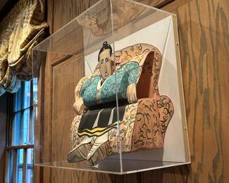 Gertrude Stein by Red Grooms (born 1937) Relief Print