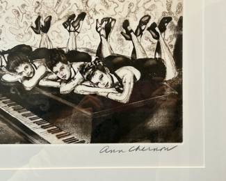 Dancers On Piano by Ann Chernow (American, b 1936) Print