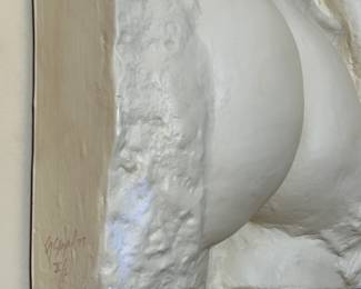 Gazing Woman by George Segal (American, 1924-2000) Relief