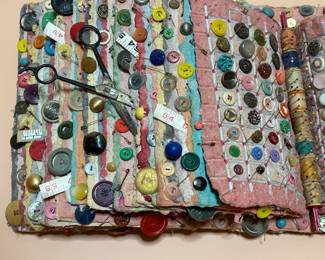 Sewing Book by Colleen Barry-Wilson, (American, b. 1951) Wall Relief