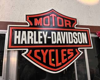 METAL HARLEY DAVIDSON SIGN