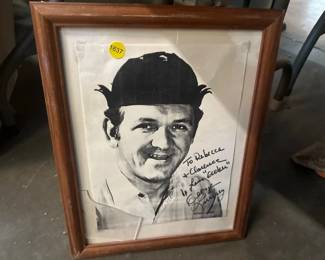 FRAMED GEORGE LINDSEY GOOBER PRINT SIGNED