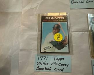 1971 TOPPS WILLIE MCCOVEY BASEBALL CARD