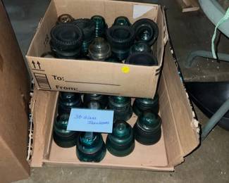 30 GLASS INSULATORS