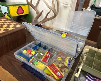 2 TACKLE ORGANIZERS WITH TACKLE