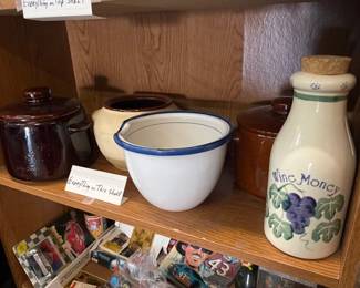 LOT OF POTTERY AND CERAMICS