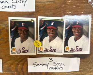 3 SAMMY SOSA ROOKIE CARDS