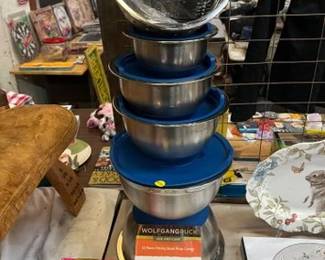 WOLFGANG PUCK 12 PIECE MIXING BOWL PREP CENTER