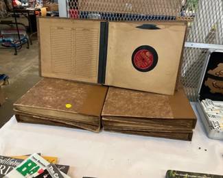 LOT OF RECORDS AND RECORD BOOKS