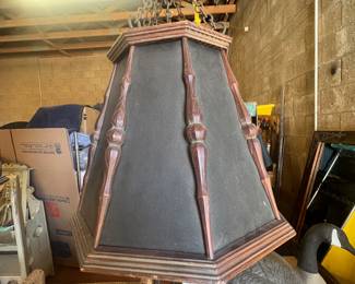 Raymond Enkeboll wood hanging lights 