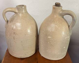 Pair of Stoneware Jugs