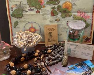 1938 English Hawiian Words Book Kukui Nut Leis and More