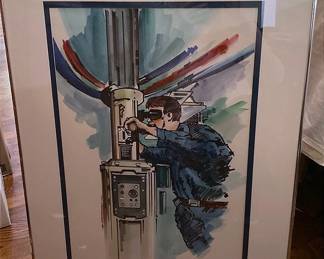 Nate Ostrow Original Watercolor
