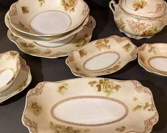 Silesia Old Ivory OHME Serving Pieces
