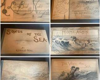 Antique Illustrated Poetry Books Lulu Mae Walker Elisabeth Little Reynolds Beal