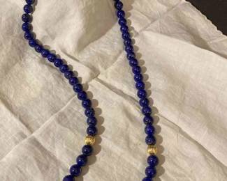 Lapis Beaded Necklace