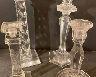 Glass Candleholders to Mix And Match