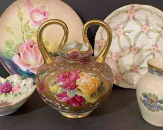 Double Handled Hand Painted Vase Lenox Vase More