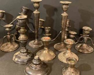 Weighted Sterling Silver Candleholders