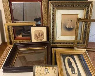 Antique Mirror Frames And Photo