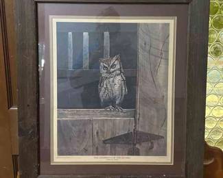 Chairman Of The Board Owl Print By Ralph McDonald