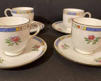 Wedgwood Demitasse Teacups And Saucers
