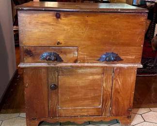 Antique Pine Cabinet Dry Sink