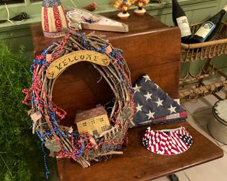 Americana, refinished school desk